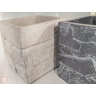 beton kocka kaspó  