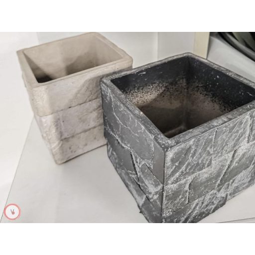 beton kocka kaspó  