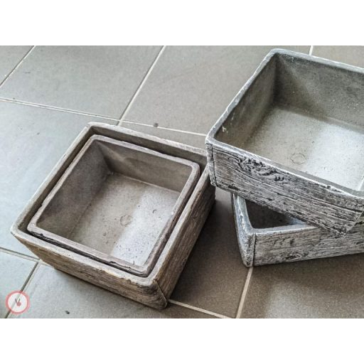beton kocka tál 2 db szett