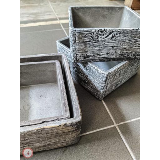 beton kocka tál 2 db szett