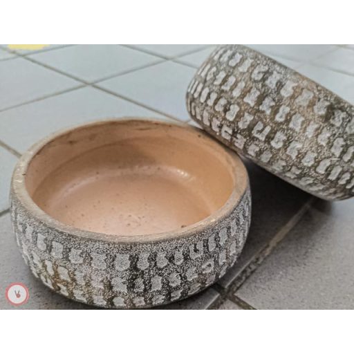 beton tál szürke mintás 