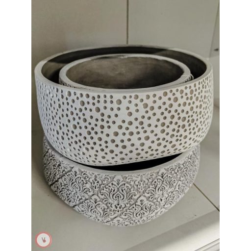 beton tál 2 féle mintával  
