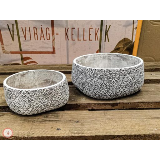 beton tál 2 féle mintával  