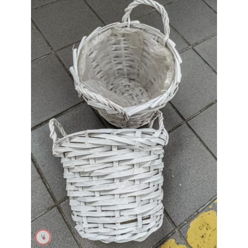 fehér fűz kosár  